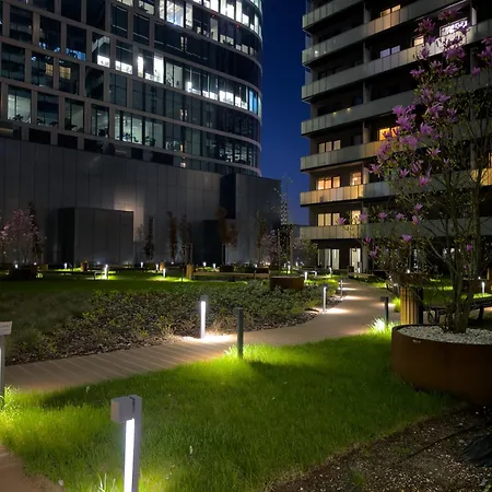 Urban Global Skyline - 22nd Floor No 17 - Air Condition - Free Garage - Luxury * Kattowitz
