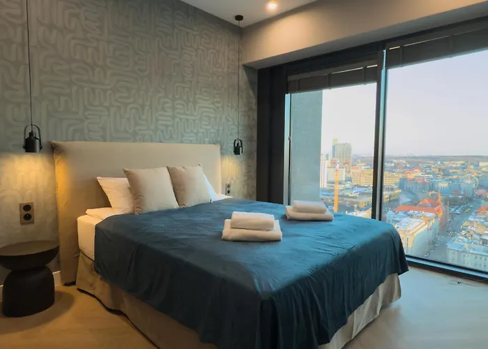 דירה Urban Global - 22th Floor No 17 -free Garage, Self Check-in קטוביץ